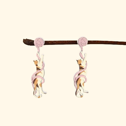 Yarn Thief|Cat Earings