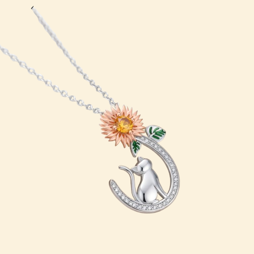 Sunshine Cuddles|Cat Necklace