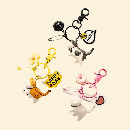 Chubby & Cheerful｜Cat Pendant