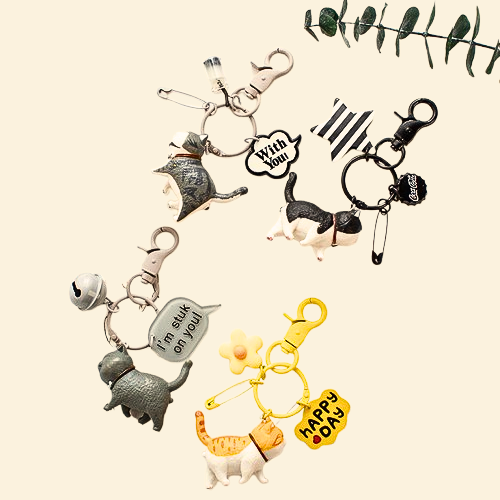 Chubby & Cheerful｜Cat Pendant