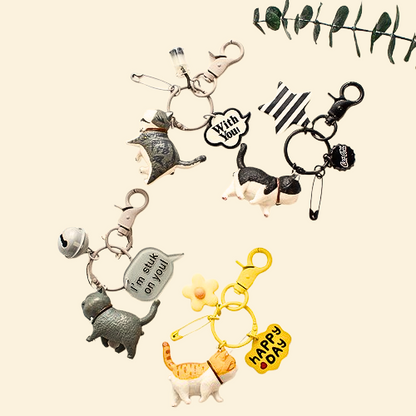 Chubby & Cheerful｜Cat Pendant