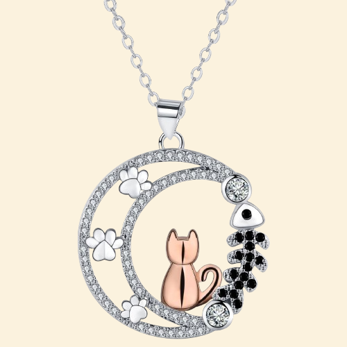 Midnight Dreamer｜Cat Necklace