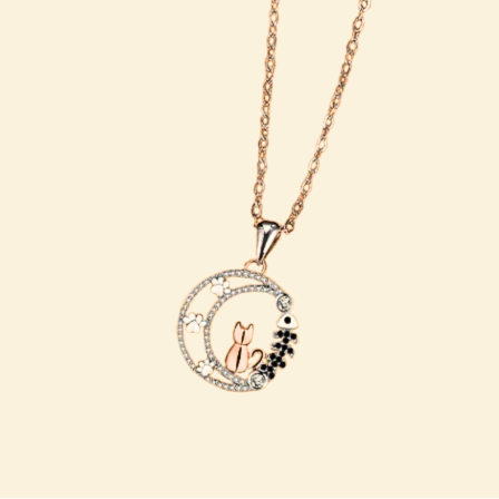 Midnight Dreamer｜Cat Necklace